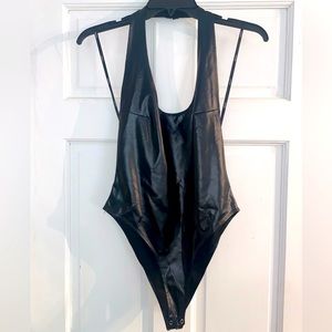 Pleather bodysuit